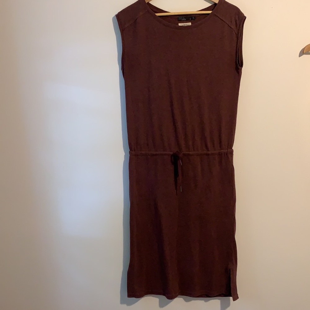 Prana Caris Cozy Up Dress / Raisin Heather / S